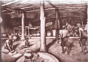 Uvnitř Kaffir kraal, plakáty školy MacMillan, cca 1950-60 (litho)