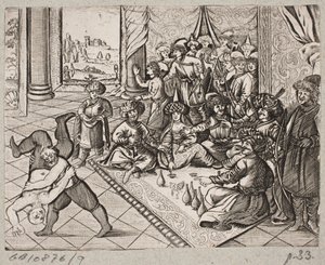 Ilustrace k Adamu Oleariusovi, „Perský Rosenthal od geniálního básníka Schich Saadi […]“, Schleswig 1660
