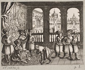 Ilustrace k Adamu Oleariusovi, „Perský Rosenthal od geniálního básníka Schich Saadi […]“, Schleswig 1660