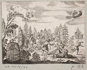 Ilustrace k Adamu Oleariusovi, „Perský Rosenthal od geniálního básníka Schich Saadi […]“, Schleswig 1660