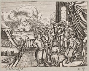 Ilustrace k Adamu Oleariusovi, „Perský Rosenthal od geniálního básníka Schich Saadi […]“, Schleswig 1660