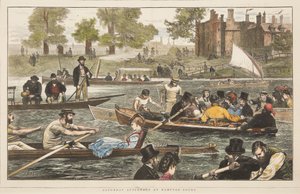 Sobotní odpoledne v Hampton Court od J. Nash