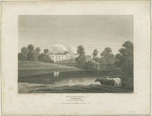 Enville Hall: rytina, nd [c 1814] (tisk) od John Preston Neale