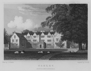 Oakley, Northamptonshire (rytina) od John Preston Neale
