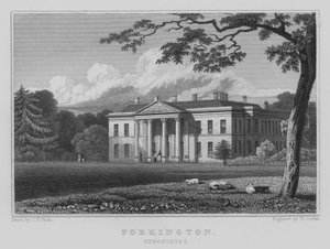 Porkington, Shropshire (rytina) od John Preston Neale