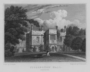 Tissington Hall, Derbyshire (rytina)