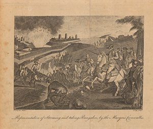 Zastoupení Storming and Taking Bangalore, markýz Cornwalls