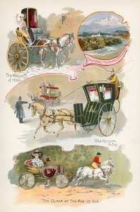 Hansom z roku 1837 a Hansom dnes od J. R. Sinclair