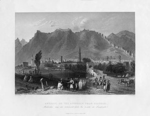 Antiochie, při přiblížení ze Suadeah, Turecko, 1841.