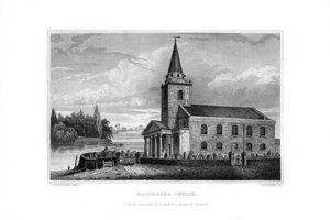 Battersea Church, Battersea, Londýn, 1829. od J. Rogers
