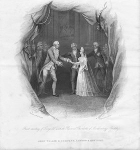 První setkání Jiřího III. s princeznou Charlotte..., 1761, polovina 19. století. od J. Rogers