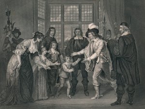 Rozhovor Karla I. s jeho dětmi, 1649, počátek poloviny 19. století. od J. Rogers