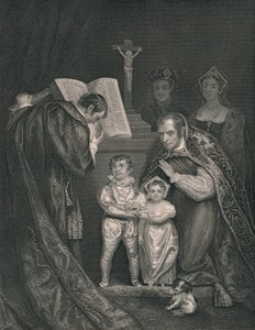 Manželství Richarda vévody z Yorku. Bratr Edwarda V., 1478, 1821, polovina 19. století. od J. Rogers