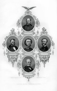 Union Civil War Admirals Winslow, Goldsborough, Du Pont, Dahlgren a Stringham, 1862-1867. od J. Rogers