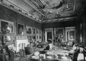 Přijímací pokoj, Montagu House, 1908. od J Russell and Sons