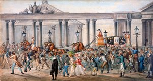 Carlton House, Westminster, Londýn, 1821 od J Sidgwick