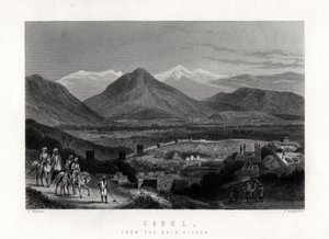 Cabul, z Bala Hissar, 1883 od J. Stephenson