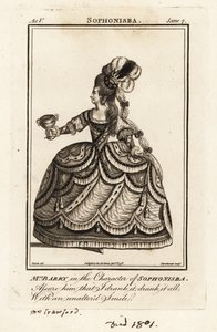 Paní Ann Barry v postavě Sophonisby ve hře Jamese Thomsona Sophonisba od J. Thornthwaite