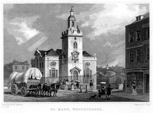 Kostel Panny Marie, Whitechapel, Londýn, 1831.