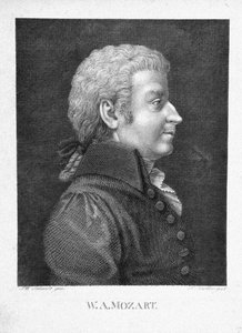 Wolfgang Amadeus Mozart, asi 1825 od J. W. Schmidt