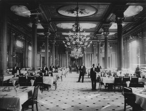 Velká jídelna Palmer House, kolem roku 1880
