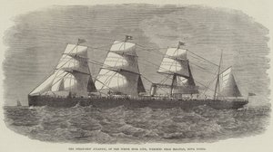 Parní loď Atlantic společnosti White Star Line ztroskotala poblíž Halifaxu v Novém Skotsku. od J. Wells
