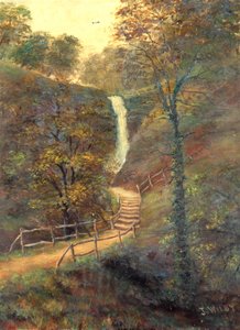 Shanklin Chine, Isle of Wight, 1911 od J. Wilby