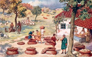 Římská říše - život na venkově (zemědělství, vinařství) (tisk)