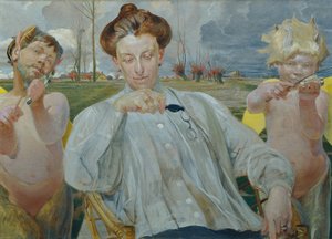 Umělcova manželka od Jacek Hyacinth Malczewski