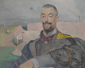 Portrét Erazma Barącze od Jacek Malczewski
