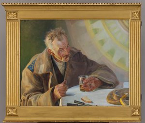 Vyhnanec – levá část triptychu od Jacek Malczewski