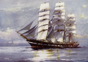 Clipper Ships: Euphrosyne (barevné lito)