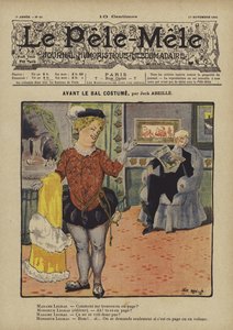 Před kostýmním plesem. Ilustrace pro Le Pele-Mele, 1901