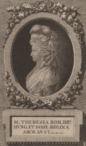 Marie-Thérèse, císařovna Svaté říše římské. od Jacob Adam
