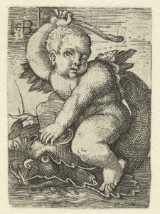 Putto na delfína