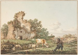 Pastorační krajina se zříceninou, 1799.