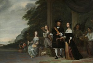 Pieter Cnoll, Cornelia van Nijenrode, jejich dcery a dva zotročení sluhové Pieter Cnoll a Cornelia van Nijenrode, jejich dvě dcery Catharina a Hester, zotročená Surapati a zotročená žena od Jacob Coeman