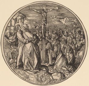 Ukřižování od Jacob Cornelisz van Oostsanen