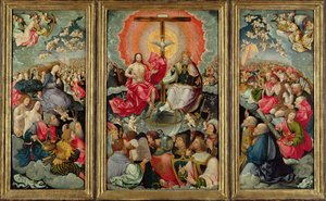 Triptych s Klaněním Nejsvětější Trojice, 1523 (viz 242038, 242039, 242040)