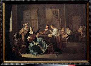 Koncert. Obraz Jacoba Ducka (1600 - 1660) Ec. Podvod.