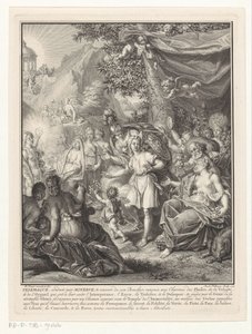 Alegorická reprezentace s Telemachem a Minervou Titulní strana pro: François de Fénelon, Les avantures de Telemaque, 1734