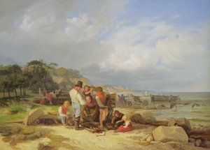 Rybáři v Probstei, 1835 (olej na plátně) od Jacob Gensler