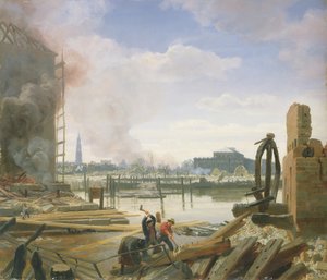 Hamburk po požáru, 1842