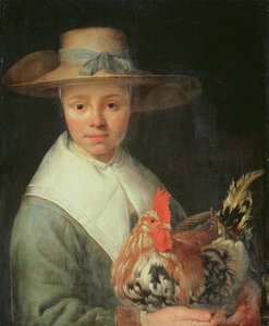 Dívka s kohoutem