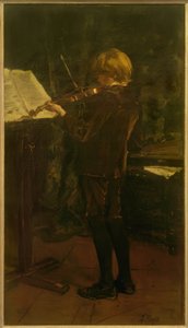 Hráč na housle od Jacob Hendricus Maris