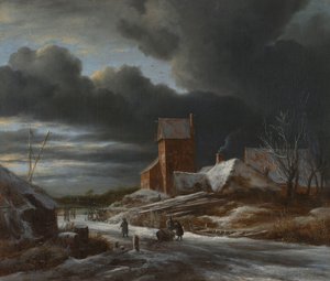 Zimní krajina Zimní krajina od Jacob van Ruisdael