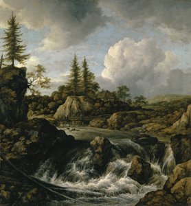 Krajina s vodopádem, c.1660