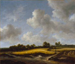 Krajina s pšeničným polem, kolem roku 1660