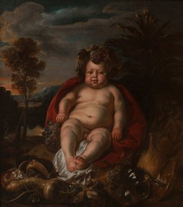 Bakchus jako dítě od Jacob Jordaens