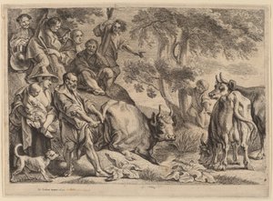 Cacus okrádá dobytek Herkula od Jacob Jordaens